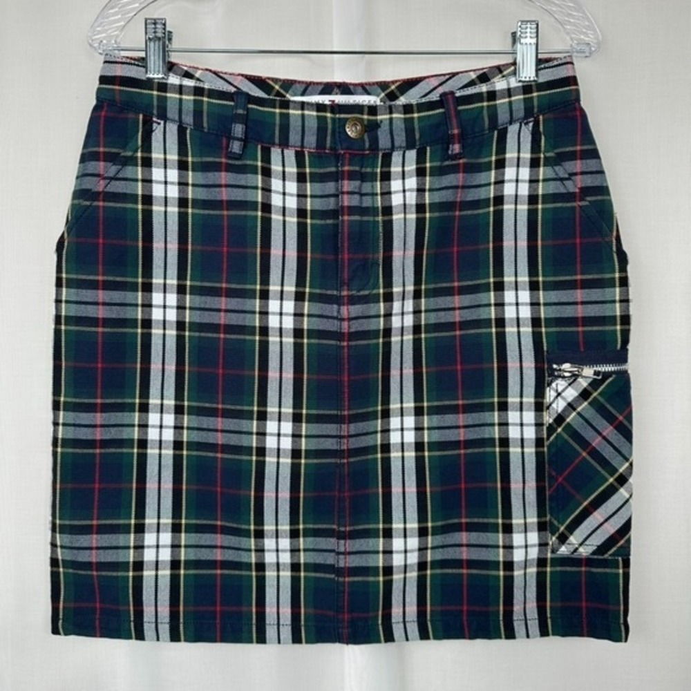 Vintage Tommy Hilfiger Womens Mini Skirt 4 Plaid Preppy‎ Old Money 90s Y2K Retro